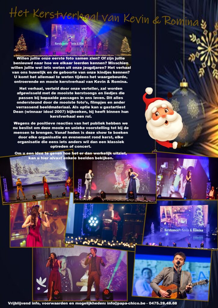 Kevin & Romina, het kerstverhaal flyer (versie Chico)