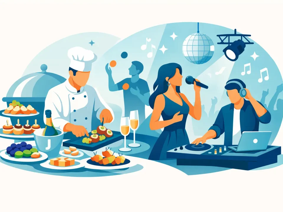 Catering en animatie op een feest regelen