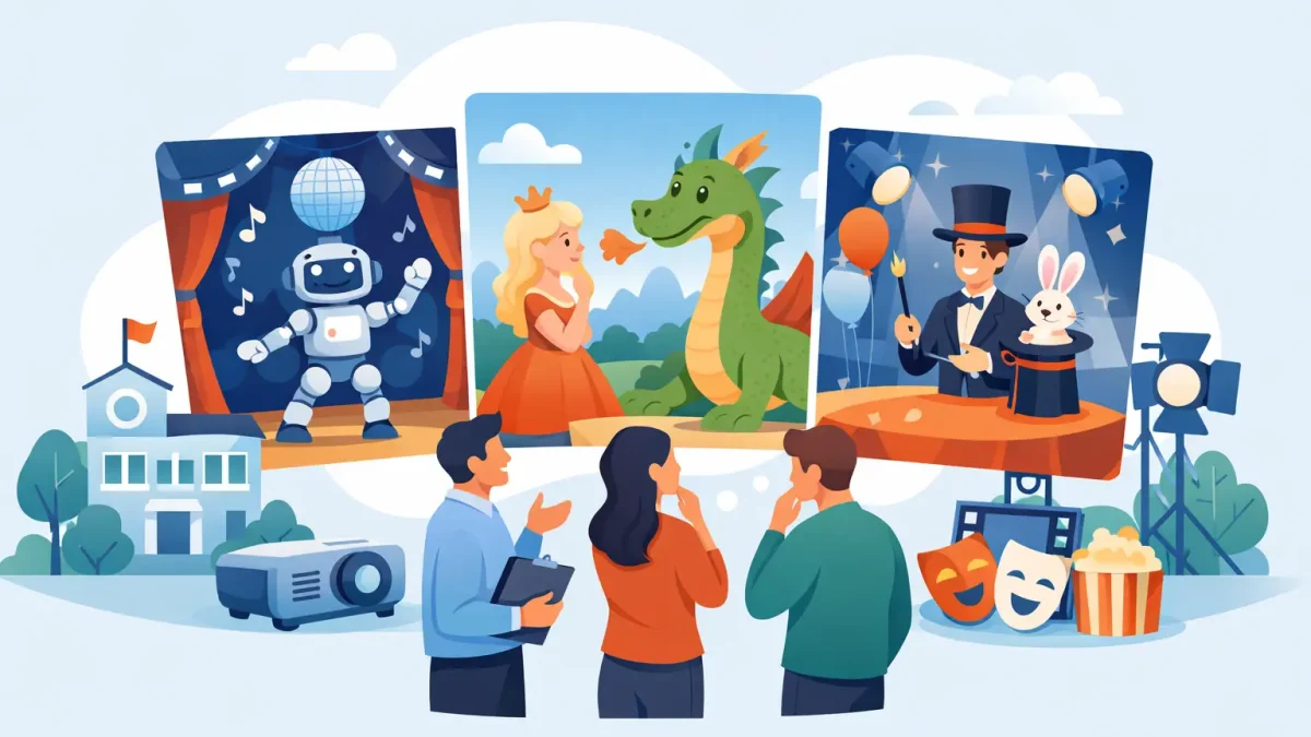 De beste animatie voor schoolfeest kiezen