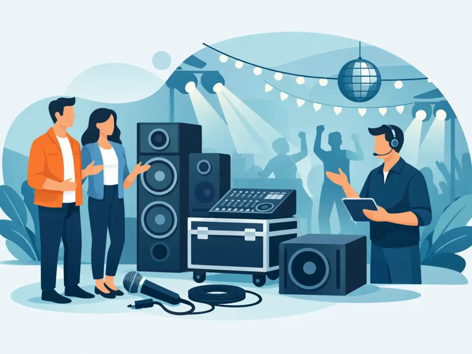 Hoe huur je een geluidsinstallatie voor je feest?