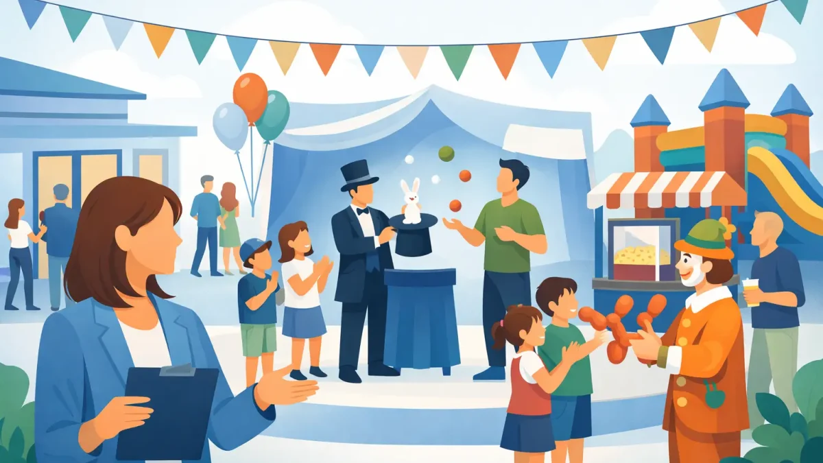 Hoe regel je entertainment voor opendeurdag?