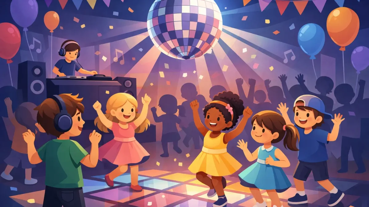 Kinderdisco op schoolfeest vol swingplezier