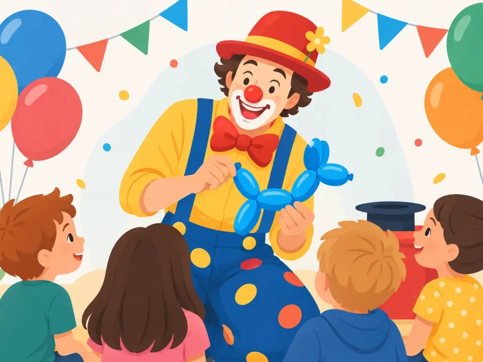 Clown Papa Chico boeken voor elk kinderfeest